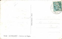 CPA Le Folgoet Interieur de I Eglise