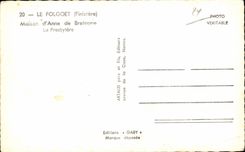 CPA Le Folgoet Finistere Maison d Anne de Bretagne Le Presbytere