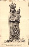 CPA AR Fologoat Notre Dame du Folgoet Statue du XV siecle