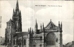CPA Le Folgoet Vue Generale de I Eglise