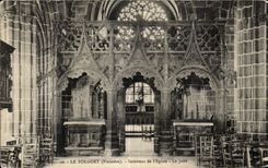 CPA Le Folgoet Finistere Interieur de I Eglise Le Jube