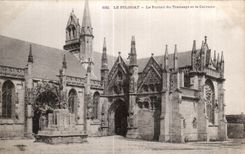 CPA Le Folgoat Le Portail du Transept et le Calvaire