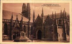 CPA Le Folgoet Finistere L Eglise details d architecture