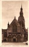 CPA Dinan L Eglise St Sauveur Le Portail