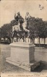 CPA Dinan La Staue de Du Guesclin par E Fremiet Horse Cheval