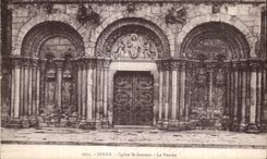 CPA Dinan Eglise St Sauveur Le Porche