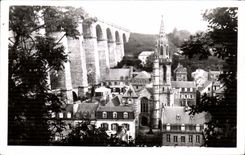 CPA Morlaix Le Viaduc et Vue panoramique sur Sainte Melaine