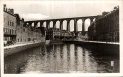 CPA Morlaix Le Viaduc et les quais