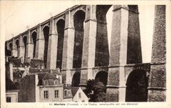 CPA Morlaix Le Viaduc remarquable par son elevation