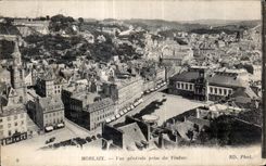 CPA Morlaix generale prise du Viaduc