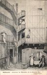 CPA Morlaix Interieur de3 l Escaller de la Grande Rue
