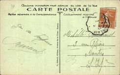 CPA Morlaix Le Bassin a flot et le Viaduc au clair de lune