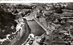 CPA Morlaix Le bassin a flot et les quais de Leon de Treguier