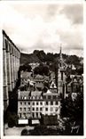 CPA Morlaix Le viaduc l Eglise Saint Melaine