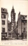 CPA Morlaix Clocher de l Eglise Sainte Melaine