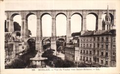 CPA Morlaix Vue du Viaduc vers Sainte Melaine