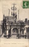 CPA Environs de Brest Plougastel Calvaire Enfants