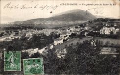 CPA Aix Les Bains Vue generale prise du Rocher du Roi