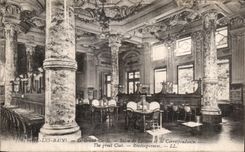 CPA Aix Les Bains Le Grand Cercle Salon de Lecture et de Correspondance The great Club Reading room