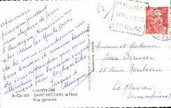 CPA L Auvergne Saint Nectaire le Haut Vue generale