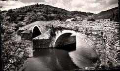Picturesque CPA Valley of Sioule the Bridge Romain de Menat