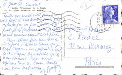 Picturesque CPA Valley of Sioule the Bridge Romain de Menat