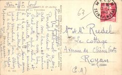 CPA environs de La Bourboule Cascade De La Verniere Enfants