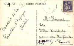 CPA Behobie Free Spanish Border Customs