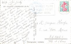 CPA Souvenir Hendaye