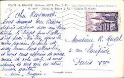 CPA Salies de Beran L Eglise St Martin