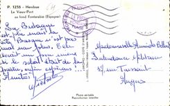 CPA Hendaye the Old port at the Fontarabie bottom