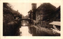 CPA St Jean Foot of port Bridge on Nive
