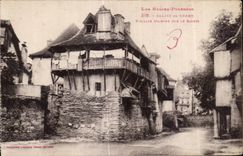 CPA Salies de Bearn Vieilles maisons sur la Salette