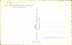 CPA St Jean Foot of Port Gate Saint Jacques