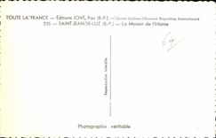 CPA Saint Jean de Luz la Maison de l Infante