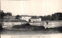CPA St Jean Foot of Port Gate Interior Citadella of Fort