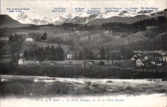 CPA Pau the Fund Ossau seen of the Royal Place