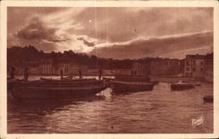 CPA Saint Jean de Luz Effet de lumiere Vue du port