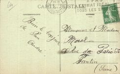 CPA Pau the Castle and the Low city