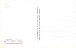 CPA Bidart Vue Generale de la Plage Au fond les Monts espagnols