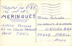 CPA Bidart La mer et les falaises