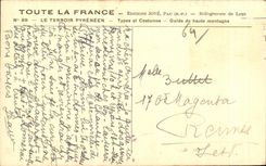 CPA Pyrenean Terroir Guides high mountain Folklore costume