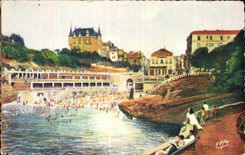 CPA Pyrenees Ocean Barritz Le Port Vieux