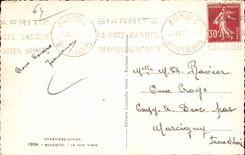 CPA Pyrenees Ocean Barritz Le Port Vieux