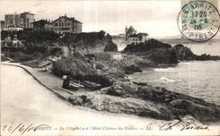 CPA Biarritz La villa Belge et l hotel Chateau des Falaise