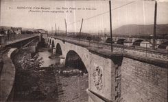 CPA Hendaye Tross Bridges on Bidassoa free Spanish Border