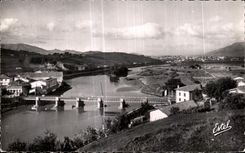 CPA Behobie Free Spanish Border the international bridge Bidassoa