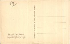 CPA In the peasant Young Basque Country carrying his water Legate Folklore Costume