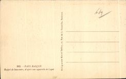 CPA Pays Basque Legate Folklore Costume