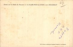 CPA Details on the Road Bayonne St Jean Foot of Port towards Bidarray